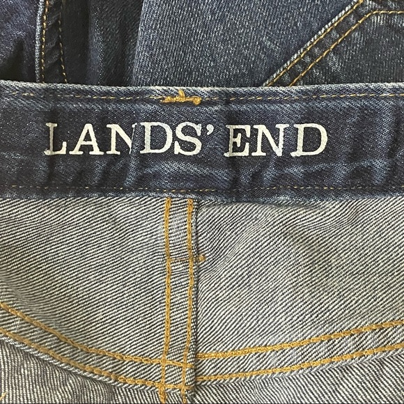 LAND’S END NWT MEN’S COMFORT WAIST TRADITIONAL FIT BLUE JEANS 34 X 30 - Picture 6 of 8